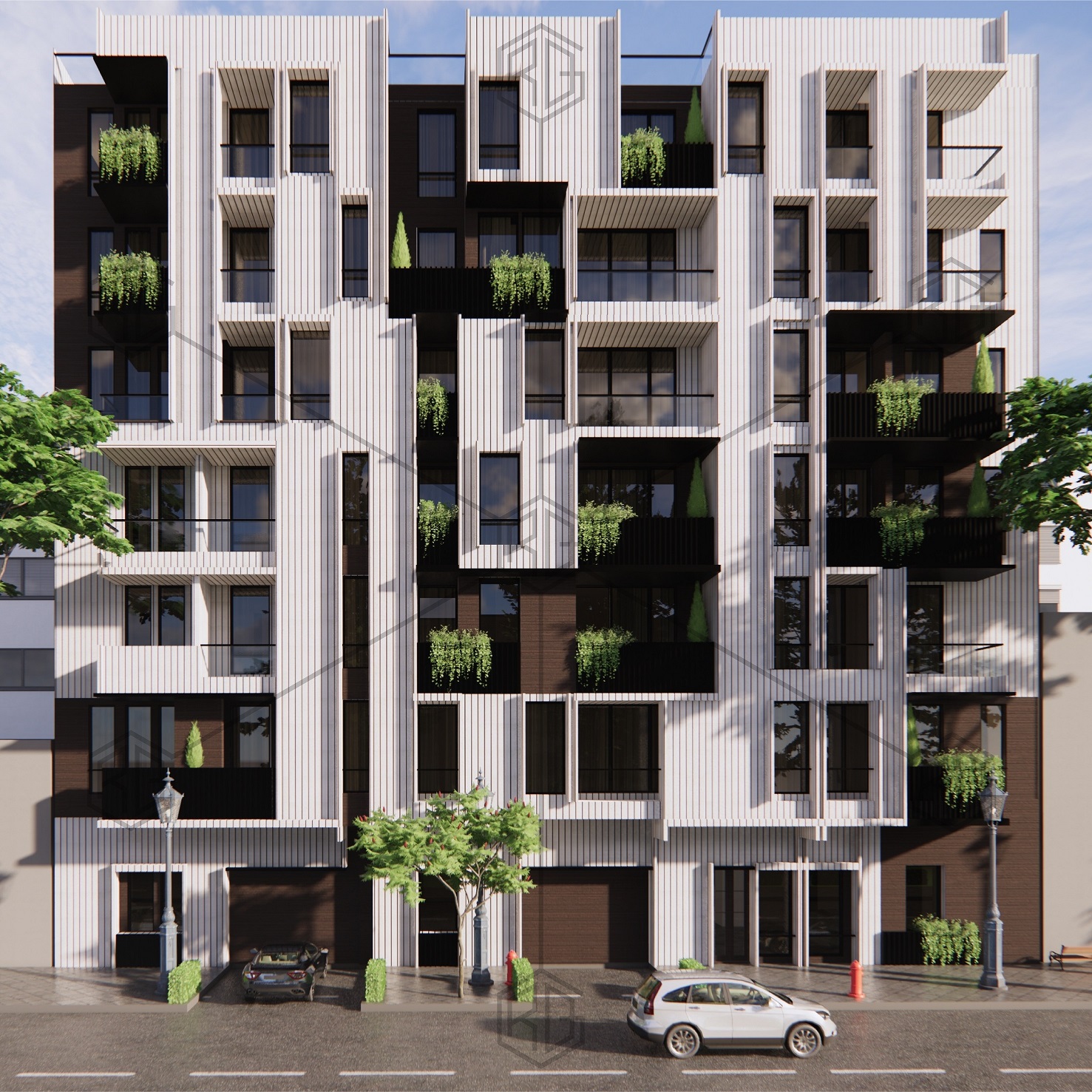 نمای روز مجتمع مسکونی پرستوی عظیمیه کرج