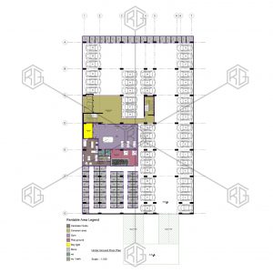 پلان مبلمان طبقه زیر زمین مجتمع مسکونی پرستوی عظیمیه کرج