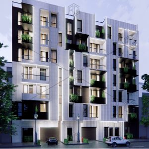 نورپردازی شب مجتمع مسکونی پرستوی عظیمیه کرج