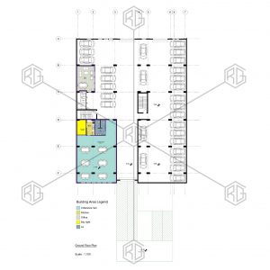 پلان مبلمان طبقه همکف مجتمع مسکونی پرستوی عظیمیه کرج